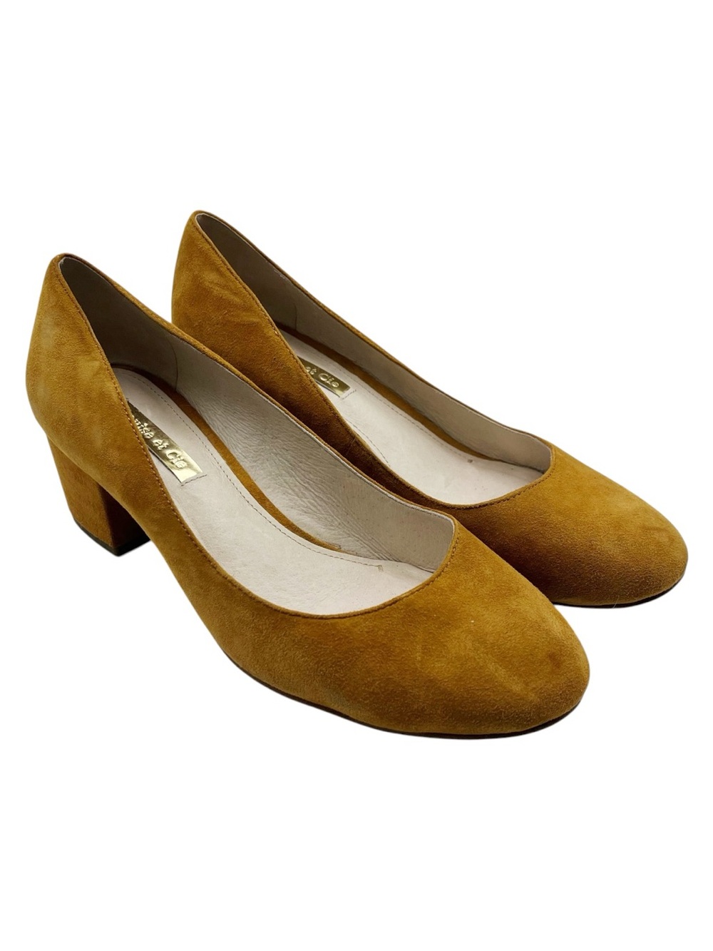 LOUISE ET CIE | KNOX BLOCK HEEL PUMP | MUSTARD Size 35.5 M